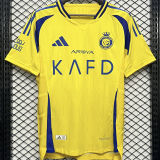 2024/25 Al Nassr Home Yellow Player Version Soccer Jersey