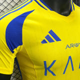 2024/25 Al Nassr Home Yellow Player Version Soccer Jersey