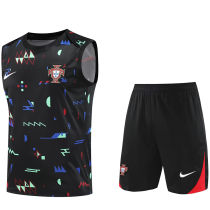 2025 Portugal Black Vest Training Jersey(A Set)