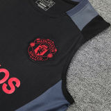 2025 M Utd Black Vest Training Jersey(A Set)