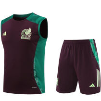 2025 Mexico Brown Vest Training Jersey(A Set)