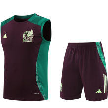 2025 Mexico Brown Vest Training Jersey(A Set)