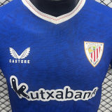 2024/25 Bibao AT Away Blue Player Version Soccer Jersey
