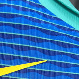 2024/25 Brazil Away Blue Player Version Long Sleeve Jersey