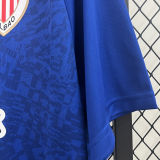 2024/25 Bibao AT Away Blue Fans Soccer Jersey