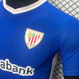 2024/25 Bibao AT Away Blue Player Version Soccer Jersey