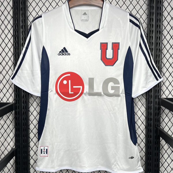 2003 Universidad de Chile Away White Retro Soccer Jersey