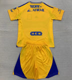 2024/25 U.A.N.L Tiger Home Yellow Kids Soccer Jersey