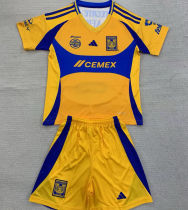 2024/25 U.A.N.L Tiger Home Yellow Kids Soccer Jersey