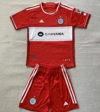 2024/25 Chicago Fire Home Red Kids Soccer Jersey 芝加哥火焰