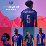 2024/25 PSG 1:1 Quality Home Blue Fans Soccer Jersey
