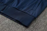2025 France Sapphire Blue Hoody Zipper Jacket Windbreaker