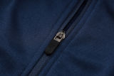 2025 France Sapphire Blue Hoody Zipper Jacket Windbreaker