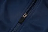 2025 France Sapphire Blue Hoody Zipper Jacket Windbreaker