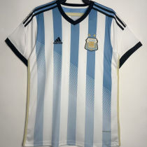 2014 Argentina Home Retro Soccer Jersey