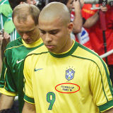 Ronaldo # 9 Brazil Home Retro Soccer Jersey 1998 ★★