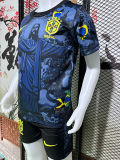 2024/25 Brazil Blue Special Edition Kids Soccer Jersey 耶稣蓝色