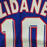 ZIDANE #10 France Home Blue Retro Soccer Jersey 1998 (右胸带小字) ★★