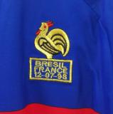 ZIDANE #10 France Home Blue Retro Soccer Jersey 1998 (右胸带小字) ★★