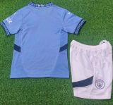 2024/25 Man City Home Blue Player Version Kids Jersey 球员版童装