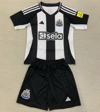 2024/25 Newcastle Home Black White Kids Soccer Jersey