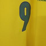 Ronaldo # 9 Brazil Home Retro Soccer Jersey 1998 ★★