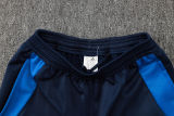 2025 Italy Sapphire Blue Hoody Zipper Jacket Windbreaker