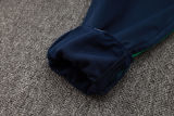 2025 Italy Sapphire Blue Hoody Zipper Jacket Windbreaker