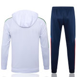 2025 Italy White Hoody Zipper Jacket Windbreaker