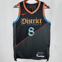 2025 Wizards AVDIJA #8 Black City Edition NBA Jerseys
