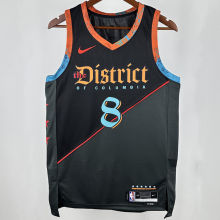 2025 Wizards AVDIJA #8 Black City Edition NBA Jerseys