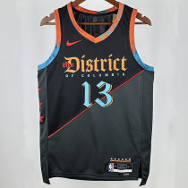 2025 Wizards POOLE #13 Black City Edition NBA Jerseys