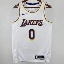 2025 Lakers WETBROOK #0 White NBA Jerseys 热压