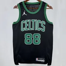 2025 Celtics QUETA #88 Black NBA Jerseys