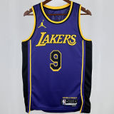 2025 Lakers JAMES JR. #9 Blue NBA Jerseys 热压