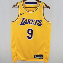 2025 Lakers JAMES JR. #9 Yellow NBA Jerseys 热压