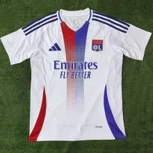 2024/25 Lyon Home White Fans Soccer Jersey
