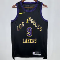 2025 Lakers JAMES JR. #9 Black City Edition NBA Jerseys 热压