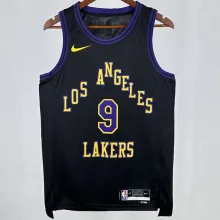 2025 Lakers JAMES JR. #9 Black City Edition NBA Jerseys 热压