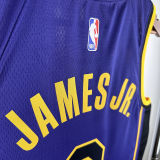 2025 Lakers JAMES JR. #9 Blue NBA Jerseys 热压