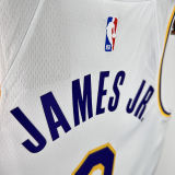 2025 Lakers JAMES JR. #9 White NBA Jerseys 热压