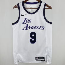 2025 Lakers JAMES JR. #9 White City Edition NBA Jerseys 热压