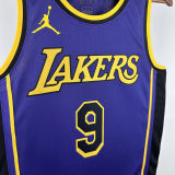 2025 Lakers JAMES JR. #9 Blue NBA Jerseys 热压