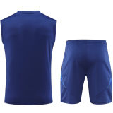 2025 Italy Sapphire Blue Vest Training Jersey(A Set)
