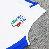 2025 Italy White Vest Training Jersey(A Set)