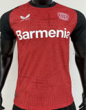 2024/25 LeverKusen Home Red Player Version Soccer Jersey