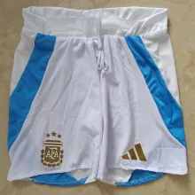 2024/25 Argentina Home White Player Version Shorts Pants 球员版