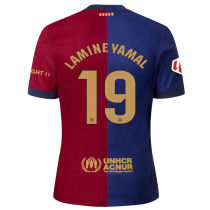 LAMINE YAMAL #19 BA 1:1 Quality Home Fans Jersey 2024/25 (LaLiga Font 西甲字体) ★★