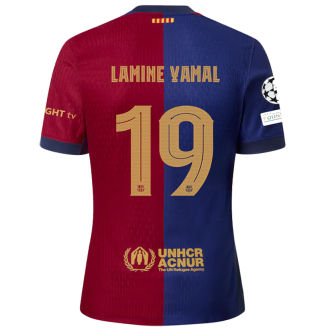 LAMINE YAMAL #19 BA 1:1 Quality Home Fans Jersey 2024/25 (UCL Font 欧冠字体) ★★