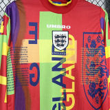 1996 England Goalkeeper Retro Long Sleeve Jersey